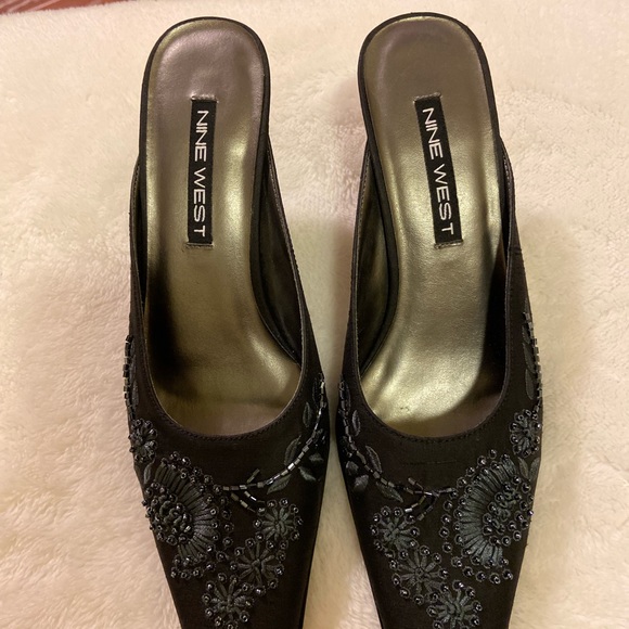 Nine West Beaded Mules - Picture 4 of 7